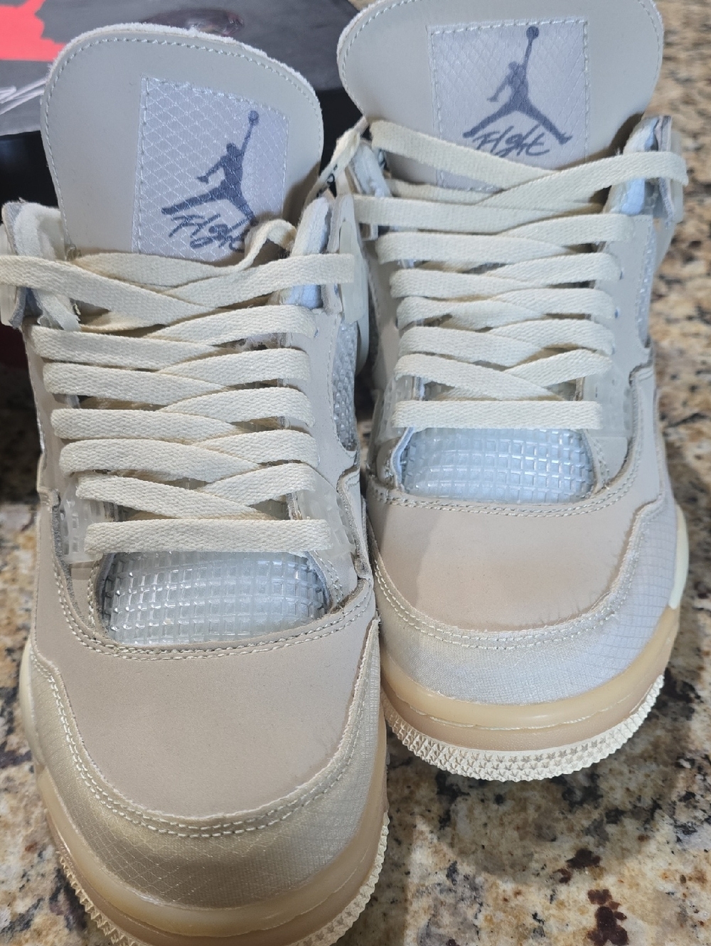 8.5 New Jordan Retro High-Tops in Cream and Off-White